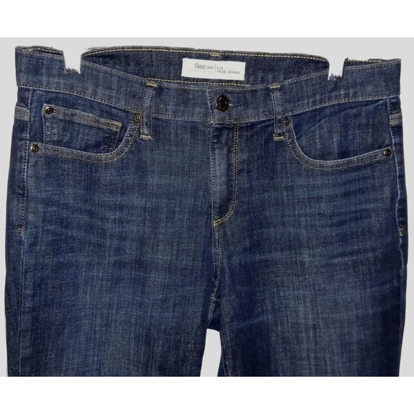 GAP 1969 31/12S Dark Indigo Blue Truly Skinny Jeans 26" inseam - Picture 3 of 7